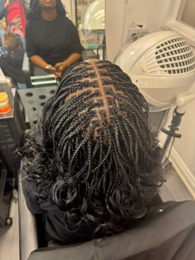 Knotless French curls